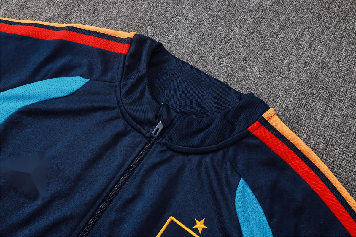 2026 Spain Deep Blue Full Zip Training Suit Adults Or Children
