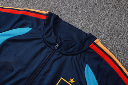 2026 Spain Deep Blue Full Zip Training Suit Adults Or Children
