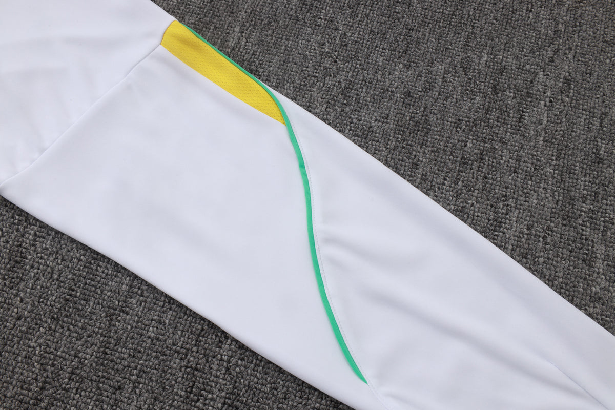 2026 Brazil White Half Zip Training Suit Adults Or Children