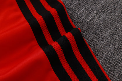 2026-27 Manchester United Red Black Full Zip Training Suit Adults or Children
