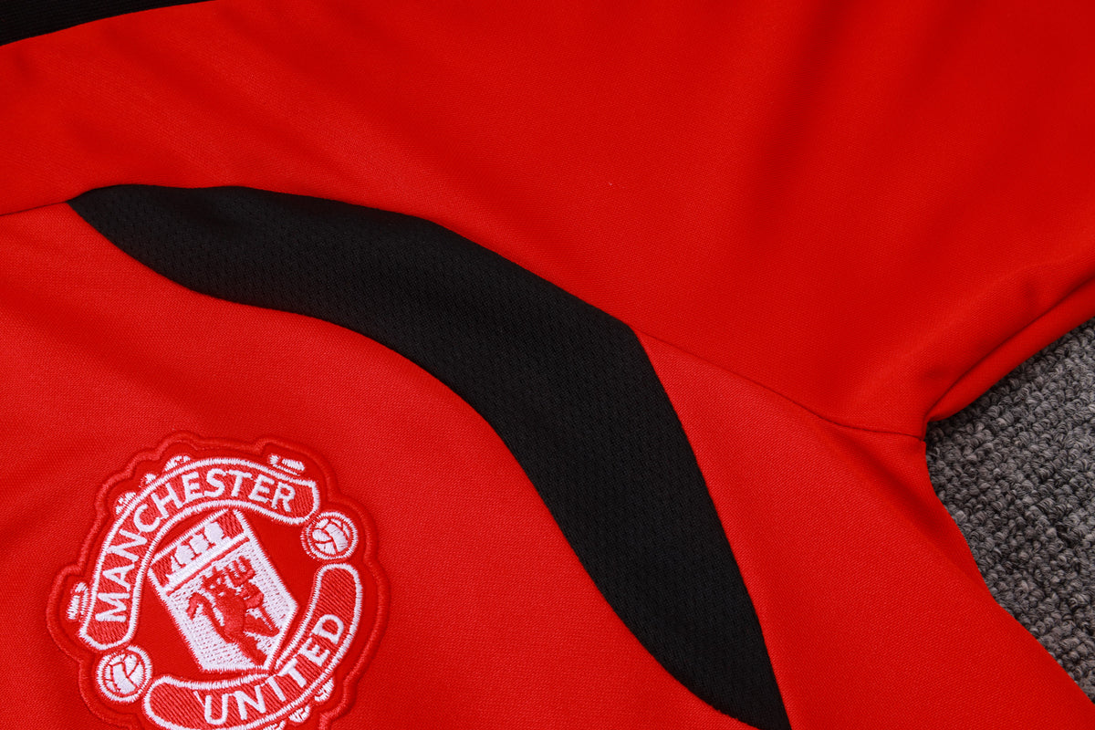 2026-27 Manchester United Red Black Full Zip Training Suit Adults or Children