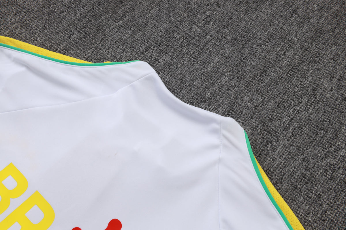 2026 Brazil White Half Zip Training Suit Adults Or Children