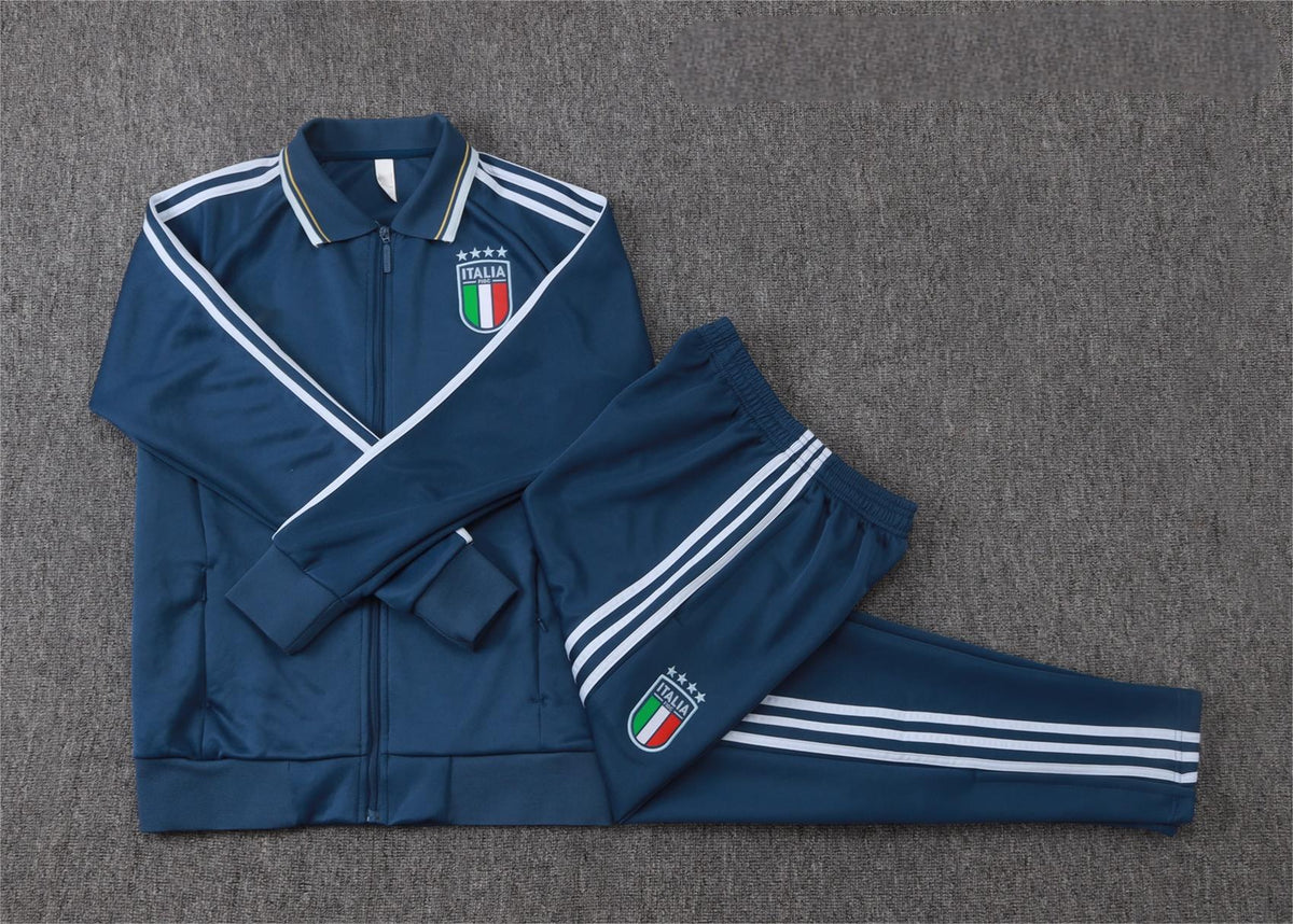 2026 Italy Deep Blue Full Zip Training Suit Adults Or Children