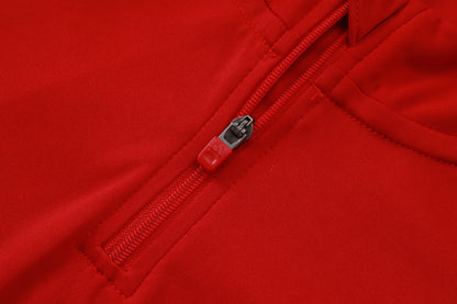 2026 Spain Red Half Zip Training Suit Adults Or Children