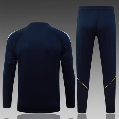 2026-27 Tottenham Hotspur Black Half Zip Training Suit Adults Or Children