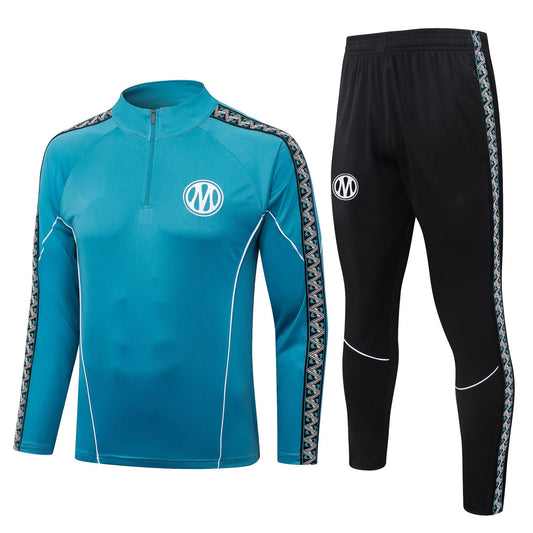 2026-27 Marseille Blue Half Zip Training Suit Adults Or Children