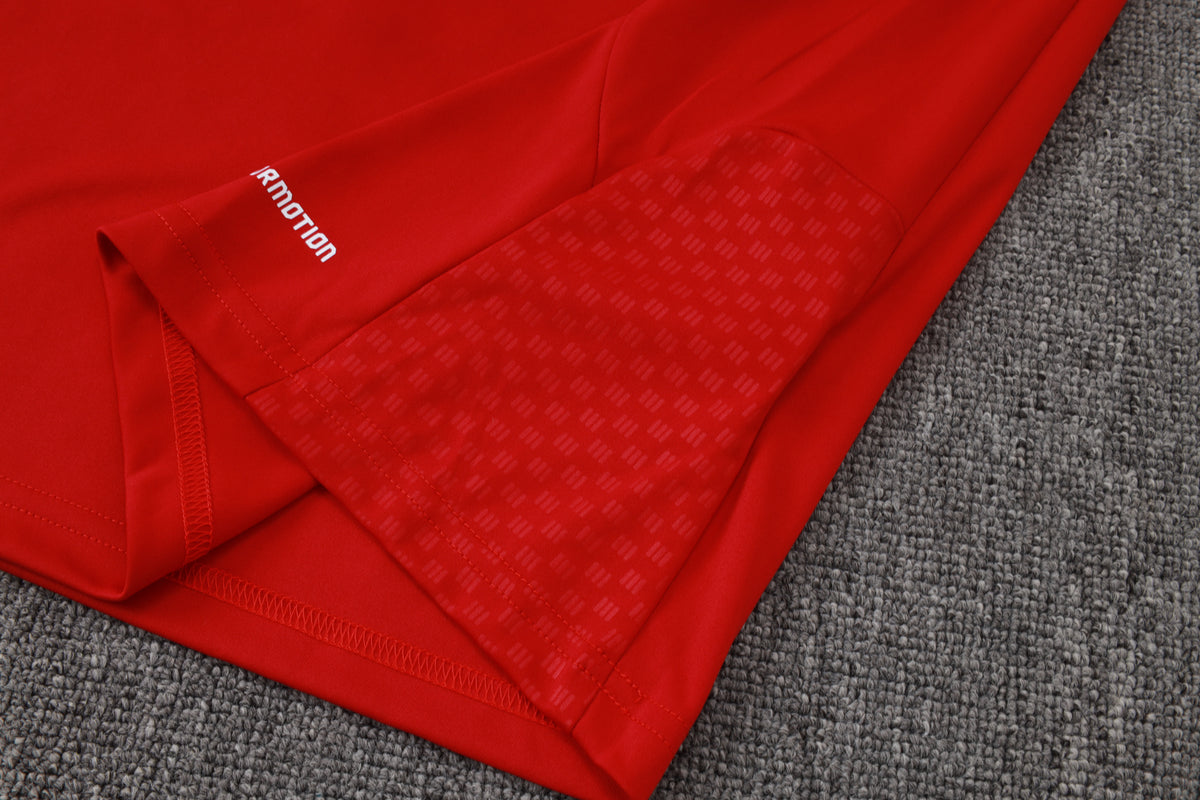 2026 Spain Red Half Zip Training Suit Adults Or Children