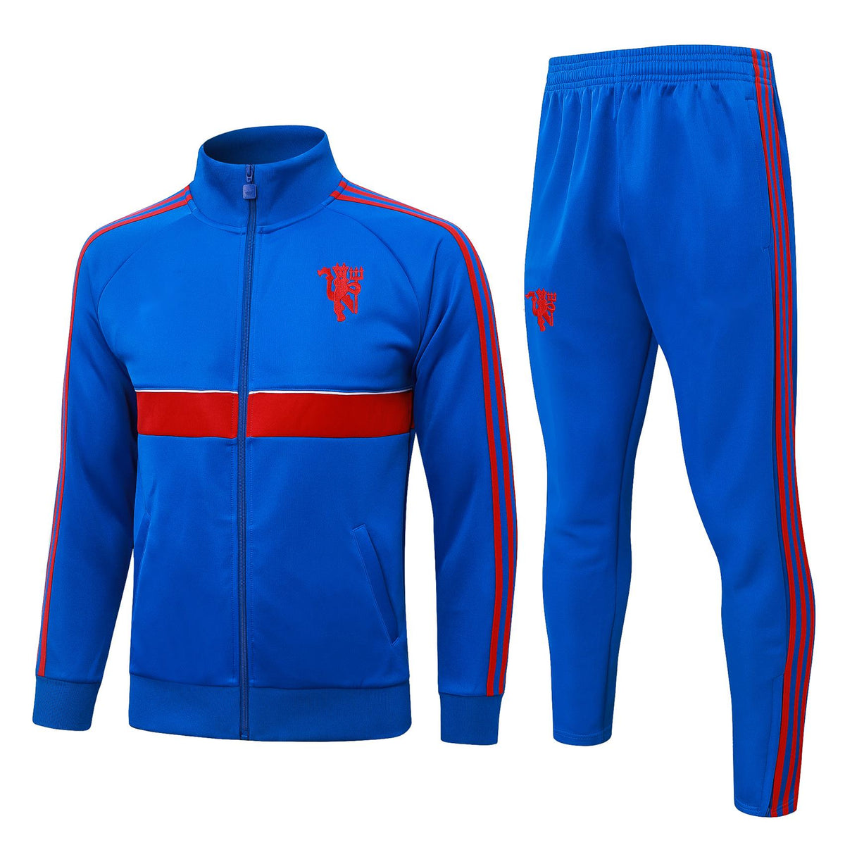 2026-27 Manchester United Color Blue Full Zip Training Suit Adults Or Children