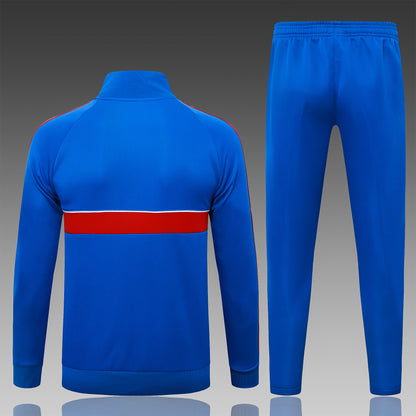 2026-27 Manchester United Color Blue Full Zip Training Suit Adults Or Children