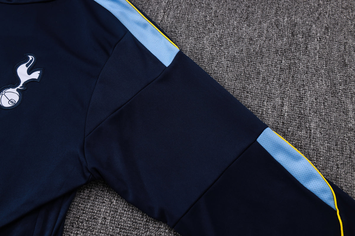 2026-27 Tottenham Hotspur Black Half Zip Training Suit Adults Or Children