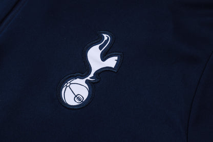 2026-27 Tottenham Hotspur Black Half Zip Training Suit Adults Or Children
