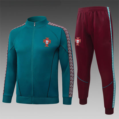 2026 Portugal Green Full Zip Training Suit Adults Or Children