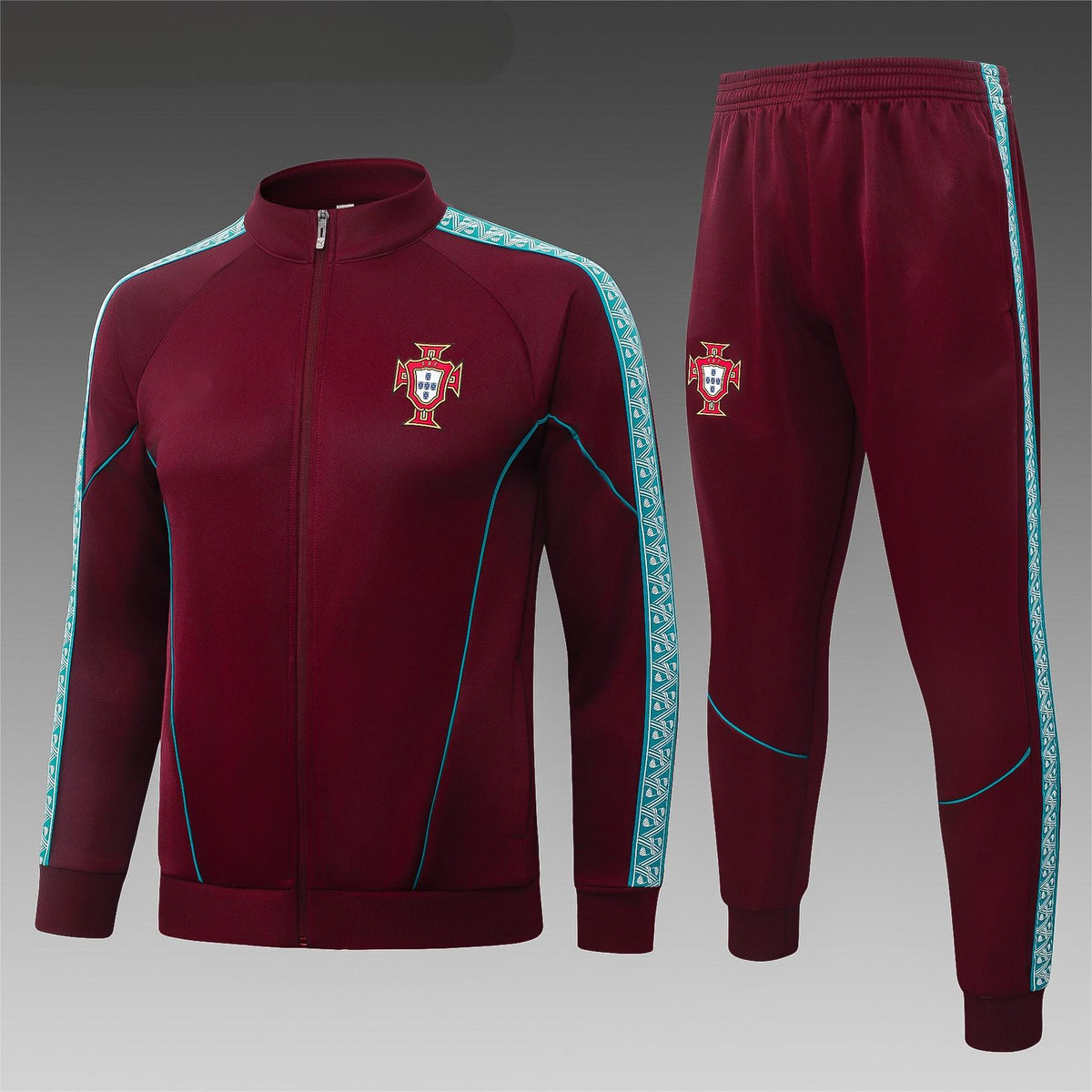 2026 Portugal Jujube Full Zip Training Suit Adults Or Children