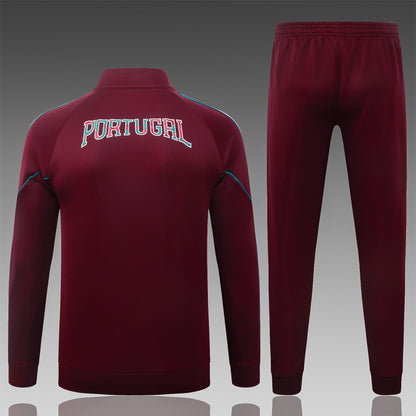2026 Portugal Jujube Full Zip Training Suit Adults Or Children