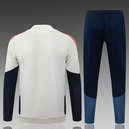 2026-27 Bayern Munich Beige Full Zip Training Suit Adults Or Children