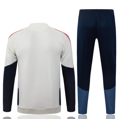 2026-27 Bayern Munich Beige Full Zip Training Suit Adults Or Children
