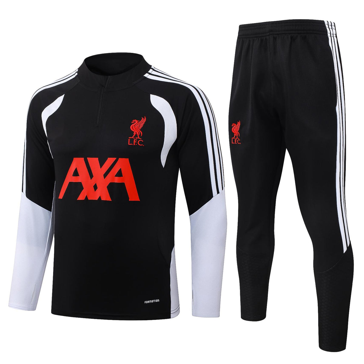 2026-27 Liverpool Black Half Zip Training Suit Adults Or Children