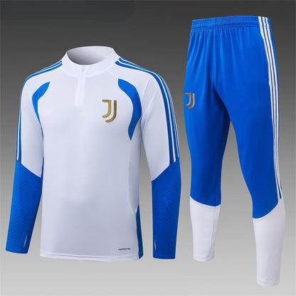 2026-27 Juventus White Half Zip Training Suit Adults Or Children