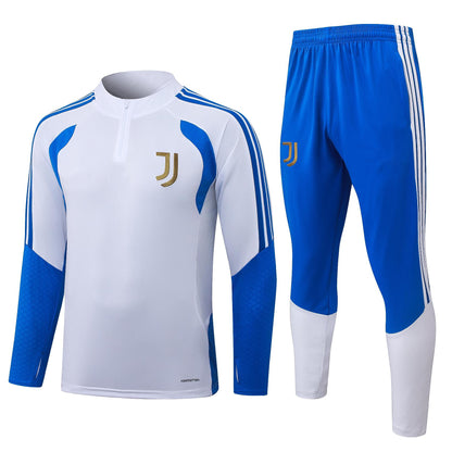 2026-27 Juventus White Half Zip Training Suit Adults Or Children