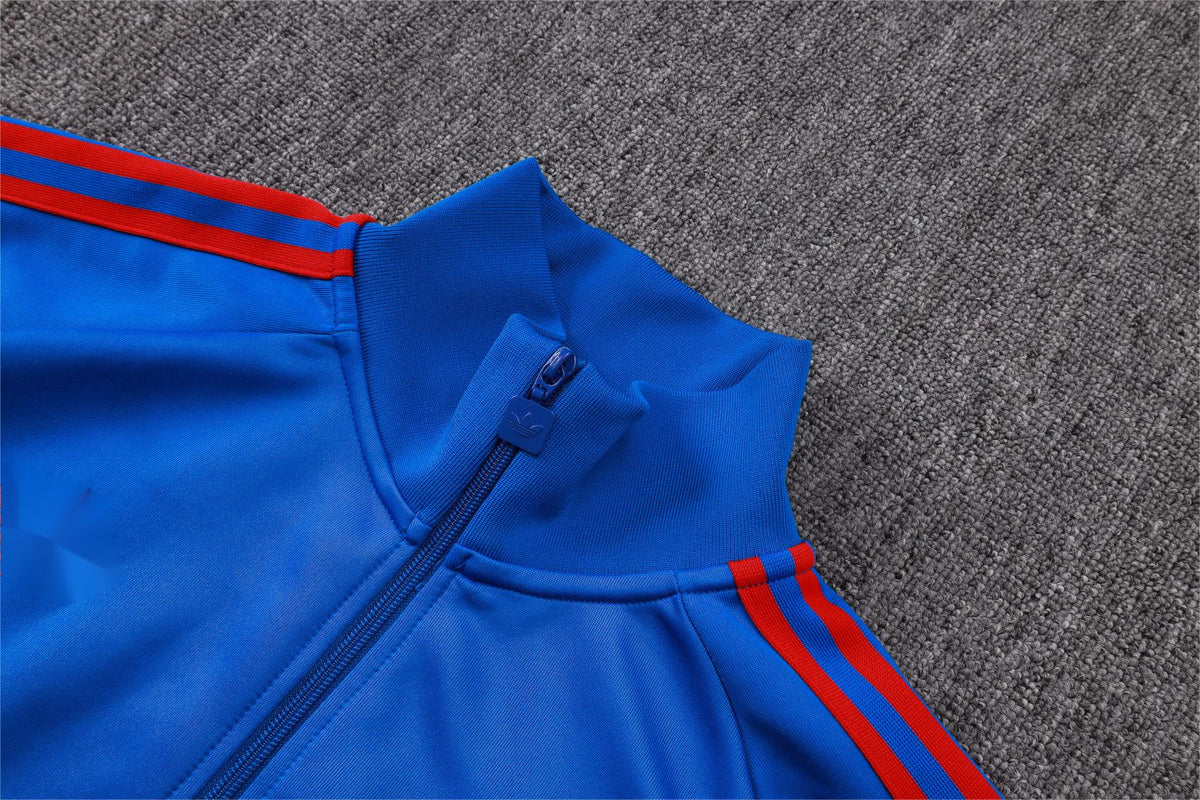 2026-27 Manchester United Color Blue Full Zip Training Suit Adults Or Children