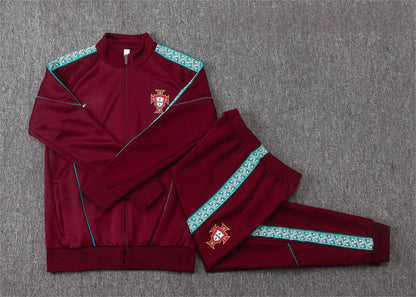 2026 Portugal Jujube Full Zip Training Suit Adults Or Children