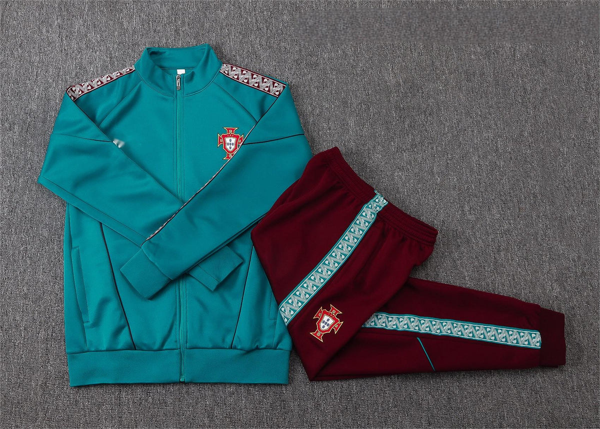 2026 Portugal Green Full Zip Training Suit Adults Or Children