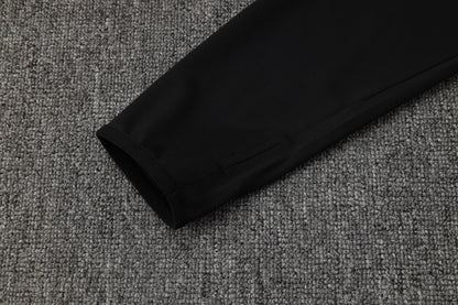 2025-26 Real Madrid Black training suit（White text)  Adults Or Children