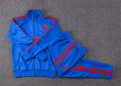 2026-27 Manchester United Color Blue Full Zip Training Suit Adults Or Children