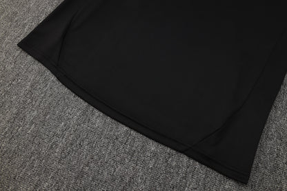 2025-26 Real Madrid Black training suit（White text)  Adults Or Children