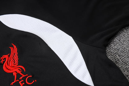 2026-27 Liverpool Black Half Zip Training Suit Adults Or Children