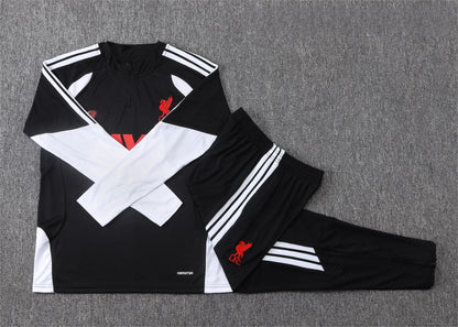 2026-27 Liverpool Black Half Zip Training Suit Adults Or Children