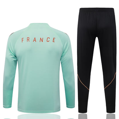 2026 France Green Half Zip Training Suit Adults Or Children
