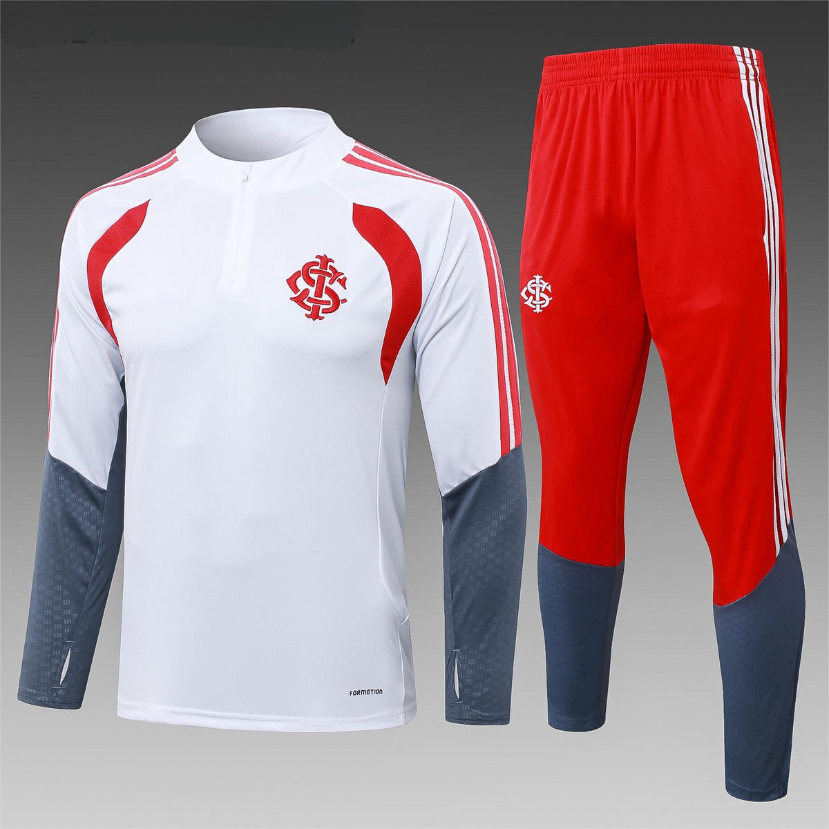 2026-27 Brazil International White Half Zip Training Suit Adults Or Children