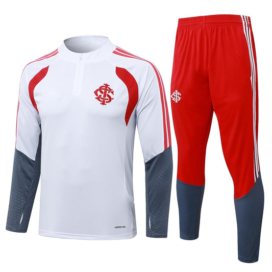 2026-27 Brazil International White Half Zip Training Suit Adults Or Children