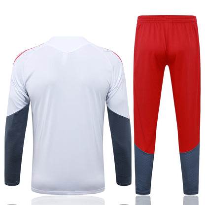 2026-27 Brazil International White Half Zip Training Suit Adults Or Children