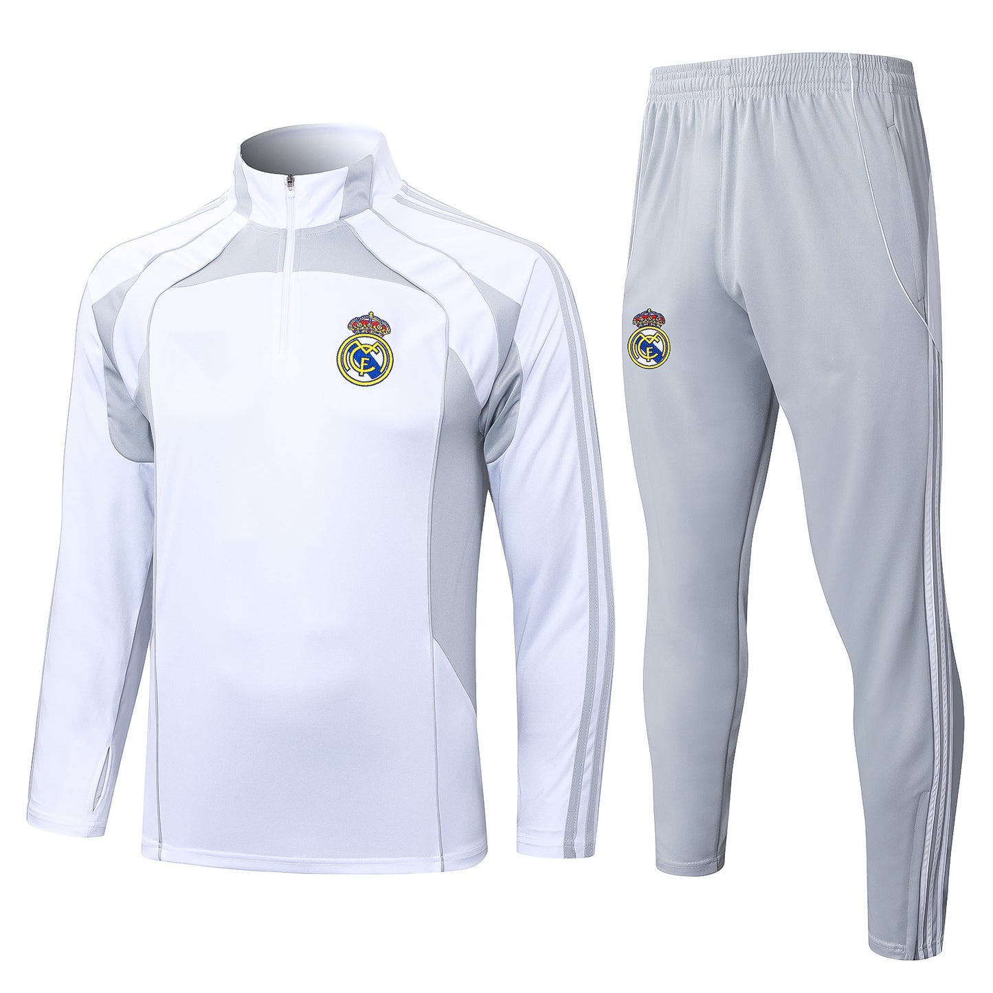 2025-26 Real Madrid off-white gray training suit S-2XL