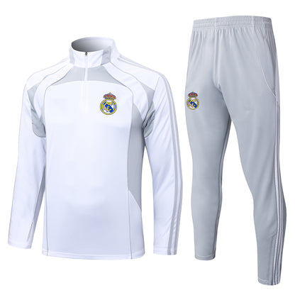2025-26 Real Madrid off-white gray training suit S-2XL