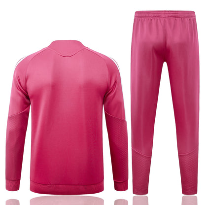2026-27 Real Madrid Pink Full Zip Training Suit Adults Or Children