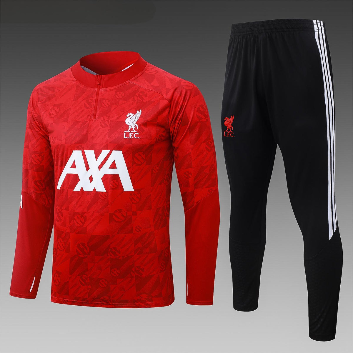 2026-27 Liverpool Red Inkjet Half Zip Training Suit Adults Or Children