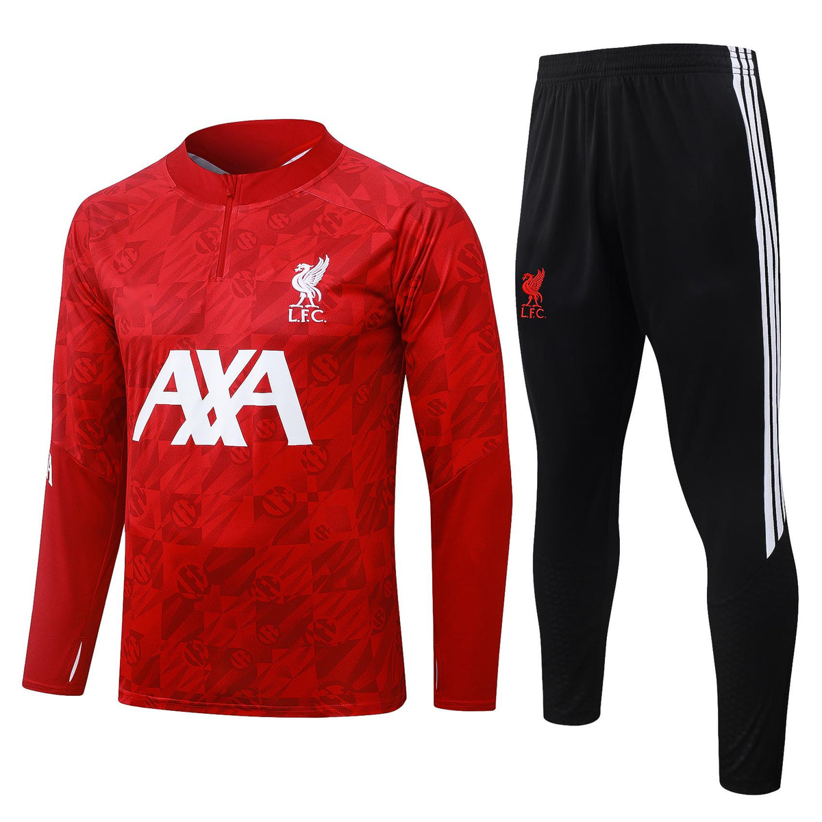 2026-27 Liverpool Red Inkjet Half Zip Training Suit Adults Or Children