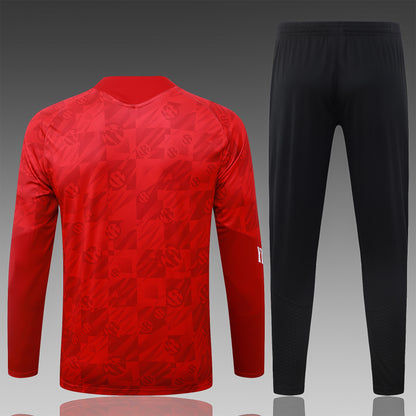2026-27 Liverpool Red Inkjet Half Zip Training Suit Adults Or Children