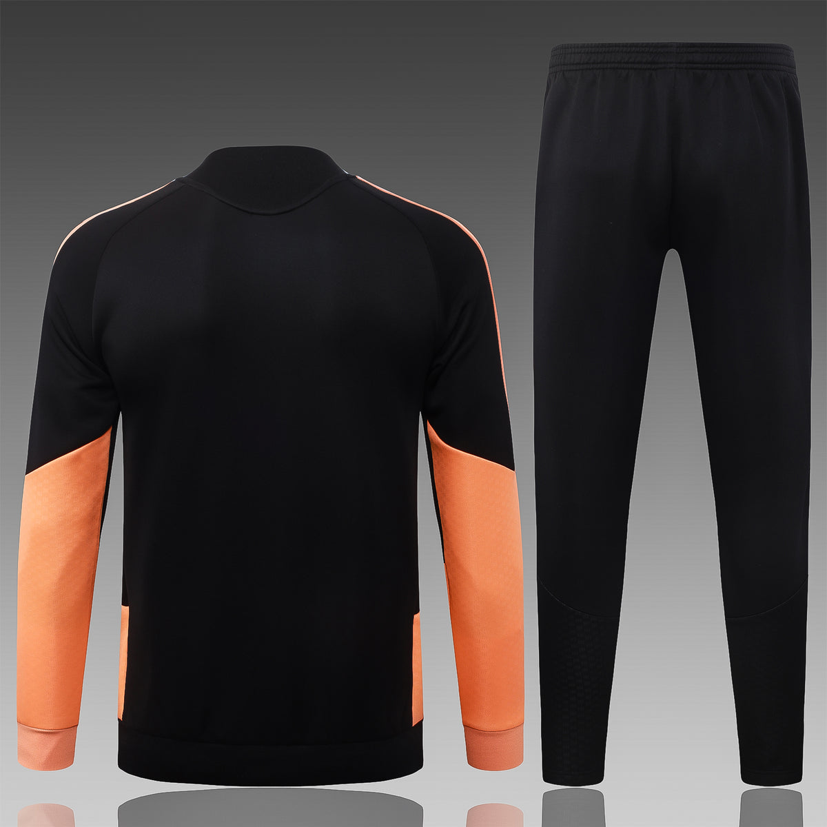 2026-27 Arsenal Black Orange Full Zip Training Suit Adults Or Children