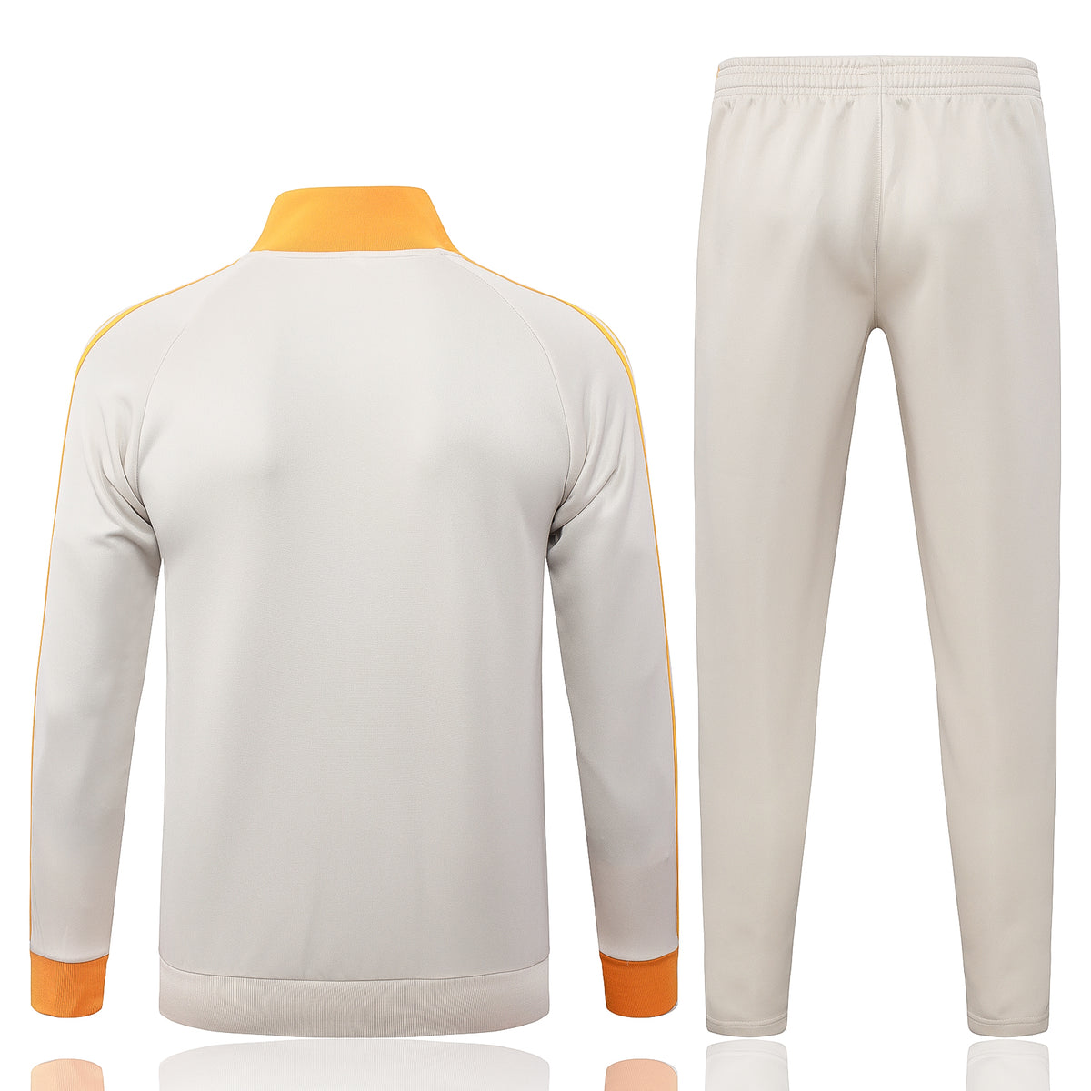 2026-27 Bayern Munich Beige Orange Full Zip Training Suit Adults Or Children