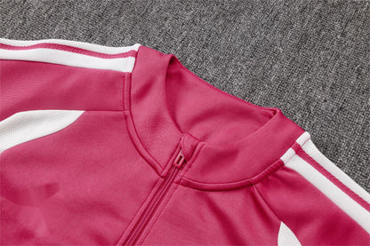 2026-27 Real Madrid Pink Full Zip Training Suit Adults Or Children