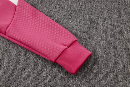 2026-27 Real Madrid Pink Full Zip Training Suit Adults Or Children