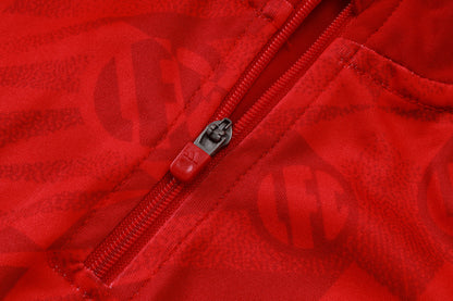 2026-27 Liverpool Red Inkjet Half Zip Training Suit Adults Or Children