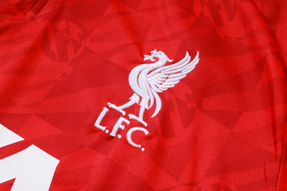2026-27 Liverpool Red Inkjet Half Zip Training Suit Adults Or Children