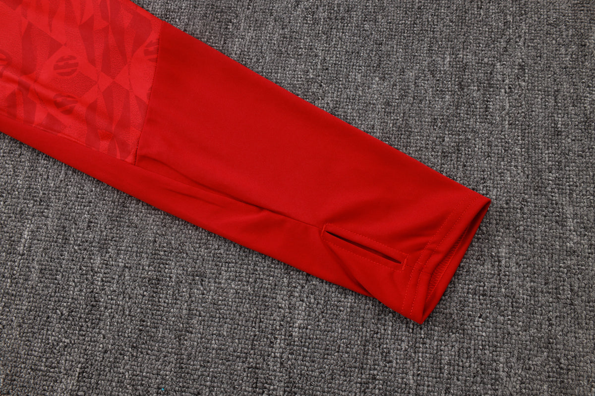 2026-27 Liverpool Red Inkjet Half Zip Training Suit Adults Or Children