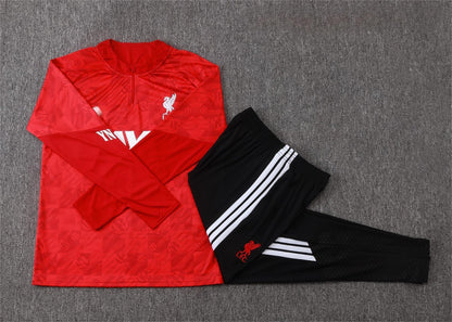 2026-27 Liverpool Red Inkjet Half Zip Training Suit Adults Or Children