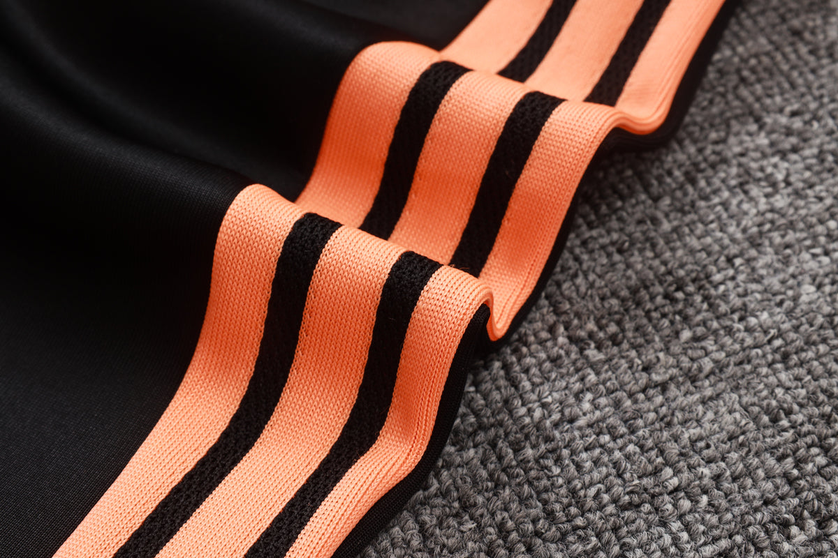 2026-27 Arsenal Black Orange Full Zip Training Suit Adults Or Children